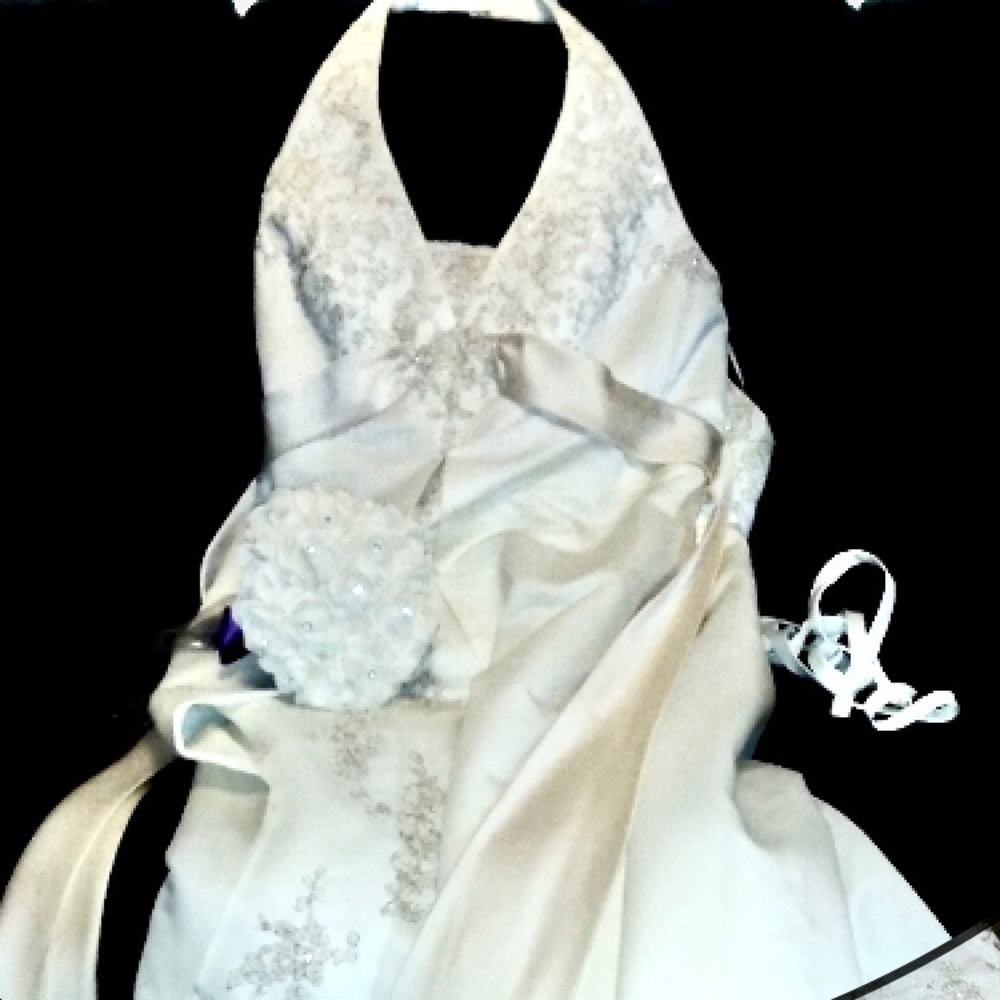 David's Bridal Wedding Dress 26W Ivory